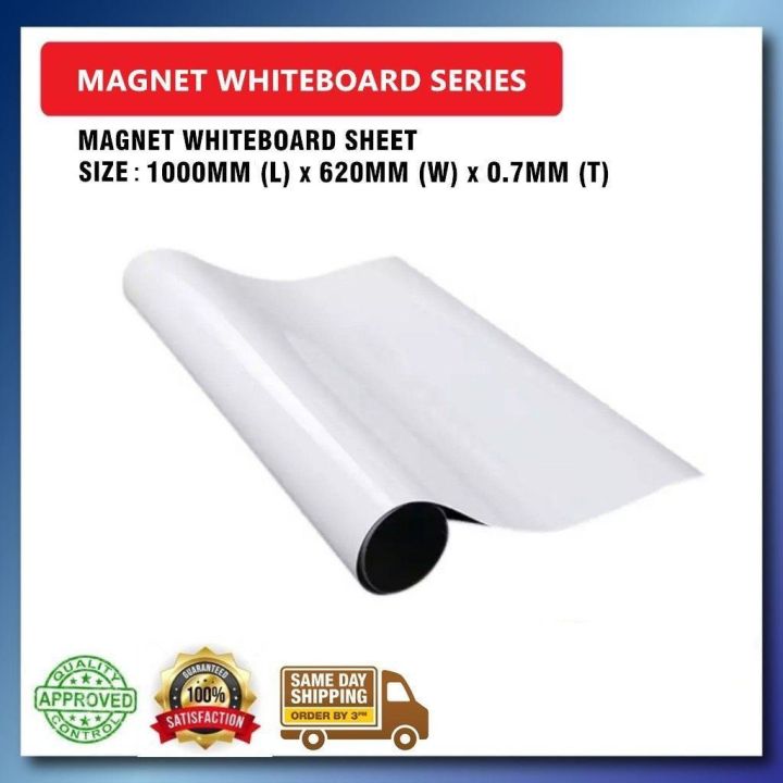 Magnetic Whiteboard Sheet Size : 0.7mm (T) x 620mm (W) x 1000mm (L ...