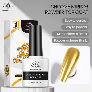 Sinh Ra Khá 10Ml Chức Năng Gel Bột Tráng Gương Áo Khoác Gel Trong Suốt Sơn Móng Tay UV Ngâm Tắt Đèn LED UV