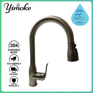 ✨Pull-Out Kitchen faucet Fast Delivery sink basin tap mixer faucet SG Warranty(KP2-JP403-D Mixer)
