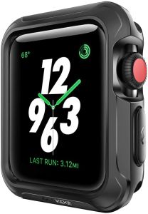 (2Pack) Case for Apple Watch 44mm Shock-proof and Shatter-resistant Protector Bumper Watch Case for Apple Watch Series 5 Series 4