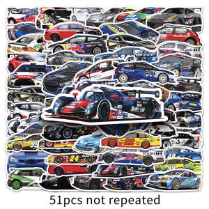 Transportation Car Sticker Retro Classic Car Off-Road Sports Car Racing Personalized Trendy Cartoon Kids Sticker