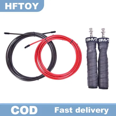 HFTOY Crossfit Jump Rope Speed Weighted Jump Ropes with Speed Cable Ball Bearings