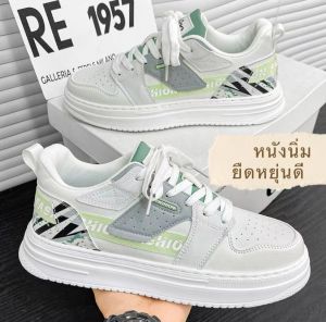 รองเท้าผ้าใบผู้ชายเเฟชั่น กีฬา ราคาถูก กันลื่น สวมใส่สบาย น้ำหนักเบา ใส่นานๆไม่เจ็บเท้า A744