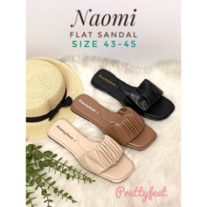 Prettyfeet NAOMI Plus Size Women Slipper - Sandal Perempuan Saiz Besar - Size 43 to 45  (Ready Stock)