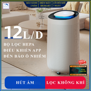 Máy hút ẩm tích hợp lọc không khí Hysure cao cấp dung tích lớn 1.5L lõi lọc HEPA 13 đa lớp điều khiển dễ dàng qua app điện thoại bảo hành 2 năm