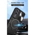 Oppo A3 Pro 5G 2024เกราะกันกระแทกกดดึงกล้องเคสป้องกันสำหรับ Oppo A3 Pro A3Pro 3A OppoA3Pro 5G 4G 2024เคสแหวนแม่เหล็กในรถยนต์กรอบเคสโทรศัพท์ฝาหลัง. 