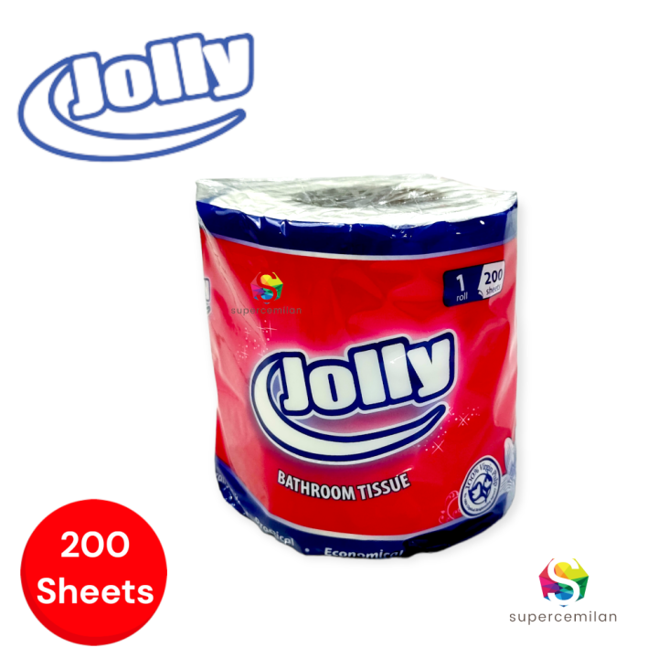 Tissue Jolly Toilet Tisu Gulung Roll Kamar Mandi 200 Sheets