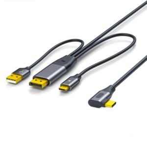 Displayport để USB C Adapter cáp 4K @ 60Hz cho màn hình điện thoại di động Studios hiển thị chức năng cảm ứng VR Tai nghe máy chơi game