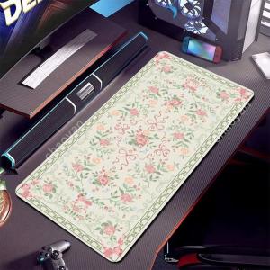Large Persian Gaming Mousepad Floral Bow Pattern Design Mouse Pad Anti-Slip Made Rubber Deskmat Washable Mousepad PC Accessories2026