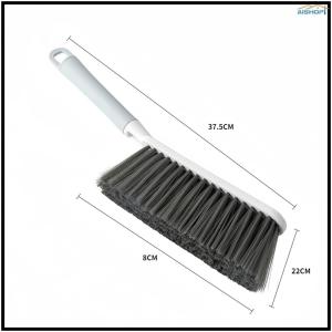 [SG Seller]Household Fabric Cleaning Brush Long Handle Design Soft Bristle Dust Sweeper for Bed Linen Sofa and Car