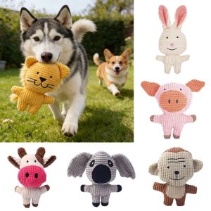 CANICECA Sounding Doll Plush Dogs Toy Tooth Cleaning Interactive Cats Toy Fun Soft Doll Chew Toy