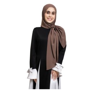 MIRELINA Ready to Wear Instant Chiffon Hijab Large Size ic Buckle Hijab Scarf Solid Color Turban For Women