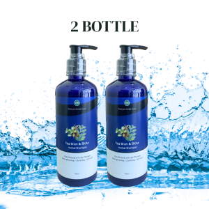 Tea Bran & Biota Herbal Shampoo | Anti-Hair Loss & DandruffControl Oily Scalp & Boost Hair Growth | 500ml