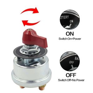 （12-24V/300A） Sakelar Pemutus Baterai Sakelar Perlindungan Baterai Mobil Sakelar Anti-Kebocoran Kenop Arus Sakelar Tetap