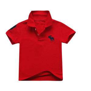 100% Cotton Kids Lapel T-shirt Boys Breathable Quick-drying POLO Shirt