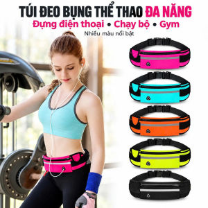 Túi Đeo Bụng Thể Thao 2 Lớp - Đựng Điện Thoại Gọn Nhẹ Chống Thấm Nước Nhiều Màu Năng Động