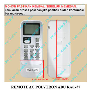 RAC REMOT / REMOTE UNTUK AC / REMOTE AC POLYTRON ABU RAC-37