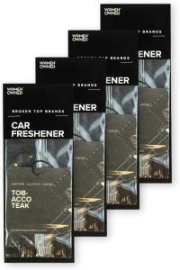 Teak Car Air Freshener - 4 Pack