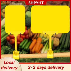 [COD] Ship within 24 hours 1 Pcs Fruit Price Tag Merchandise Display Wear-resistant Sign Holder Clip Food Advertising PVC Waterproof Whiteboard Clip