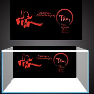 Tranh Dán Hồ Cá 3D có sẵn keo Trang Trí Bể Cá Có nhiều Kích thước tbc - 29