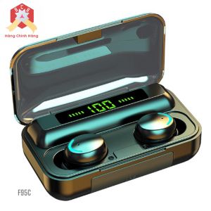 Tai nghe F9 5C phiên bản mới bluetooth 5.3 Chống nước tăng giảm âm lượng đàm thoại trực tiếp - Tặng nút tai nghe thay thế