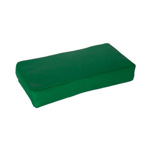 หมอนรองแขนเจาะเลือด สำหรับรองแขนเจาะเลือด หุ้มหนังกันน้ำ ขนาด 20 x 10 x 4 cm. รับผลิตทุกรูปแบบ