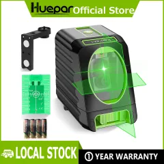 Huepar Self-leveling Vertical & Horizontal Lasers Green Beam Cross Line  Laser Level 150 Degree 510nm Nivel Laser For Outdoor Use