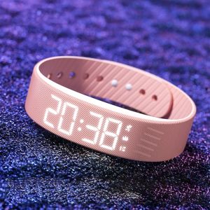 BETTERFORM LED Digital Alarm Clock Watch Waterproof Adjustable Vibrating Alarm Multifunctional Snooze-proof Alarm Bracelet for Students