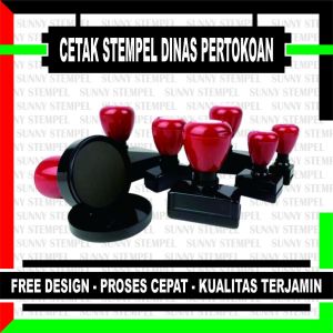 Cetak Stempel Flash Bulat Dinas Pertokoan