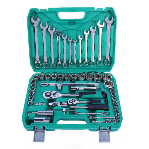61pcs Automotive Repair Tools Set Socket Wrench Torque Ratchet Kit For Motorcycle Car/Truck Tool Box Torque Wrench Complete Hand Tool