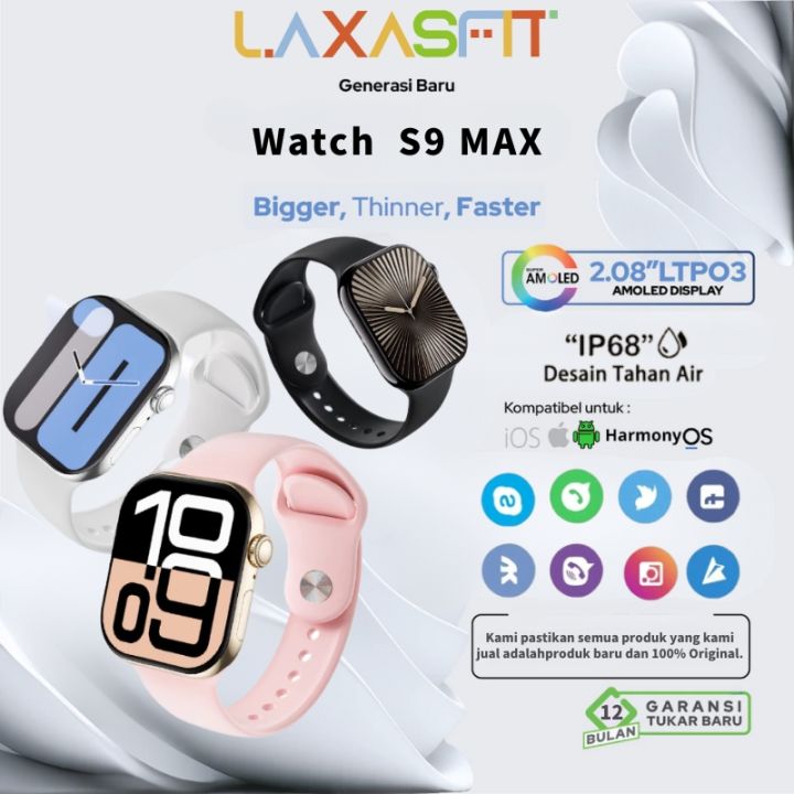 Laxasfit Smartwatch S9 MAX Original with HD AMOLED Display