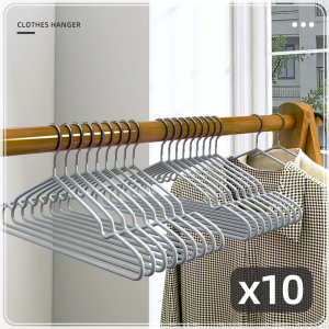 ไม้แขวนเสื้อผ้า สแตนเลส สีสดใส พกพา กันผ้าลื่น กันลื่นไม่เสียรูป รับน้ำหนักได้ดี