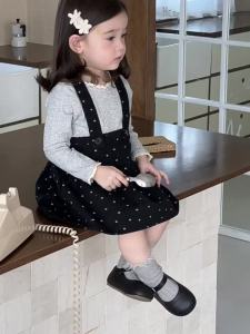 Childrens doll-style suspender skirt for spring 2026 Korean-style childrens clothing for girls spring collection girls outfit