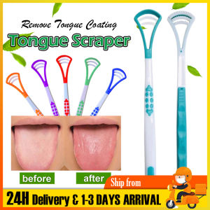 Tongue Brush Tongue Cleaner Tongue Scrapper Oral Care Dental Pencuci Lidah Pembesih [Random Color]