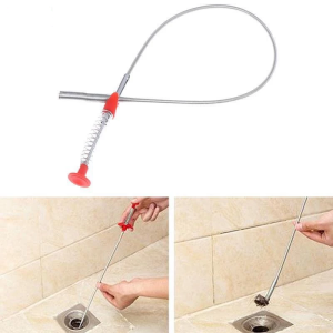 Metal Hand Kitchen Sink Cleaning Hook Sewer Dredging Device Spring Pipe Hair