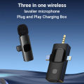 3 IN 1 ไมค์ไลฟ์สด ไมโครโฟนไร้สาย พกพา Wireless Microphone ใช้สําหรับสมาร์ทโฟน ไมค์ไร้สายหนีบเสื้อ K15 ไมค์หนีบปกเสื้อ. 
