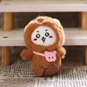 Cartoon Cute Chiikawa Capybara Series Pendant Hachiware Usagi Plush Self-deprecating Bear Bag Pendant Plush Toy Gift