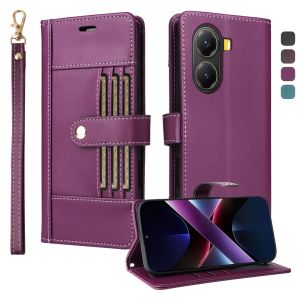 สำหรับ Xiaomi Mi X7 Poco F6 F7 X6 M6 X3 Pro/poco X3 NFC เคสโทรศัพท์แม่เหล็กกระเป๋าสตางค์หนัง TPU นุ่มเคสโทรศัพท์พลิกช่องการ์ด