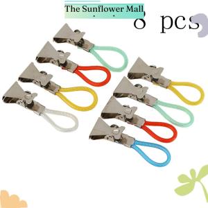 Sunflower 8 pcs Towel Clips Towels Hanger Tea Towel Towel Hook