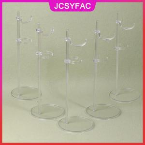 JCSYFAC 5pcs búp bê tổ chức đứng Dollhouse điều chỉnh phổ búp bê hiển thị giá trong suốt Kệ mannequin mô hình đứng búp bê ăn mặc hỗ trợ