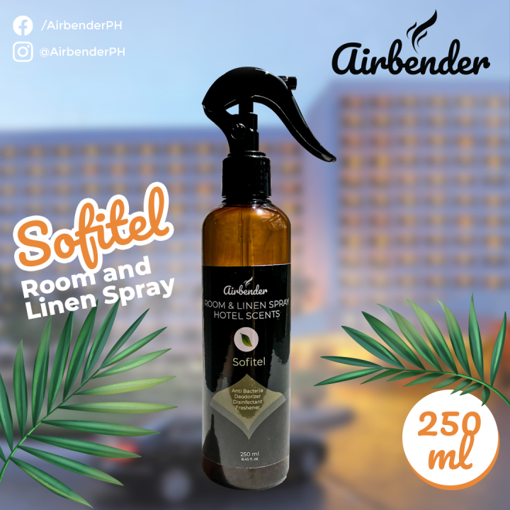 Airbender Room and Linen Spray Sofitel Air Freshener Deodorizer  Anti Bacteria room freshener Disinfectant Hotel Scents Diffuser  Room