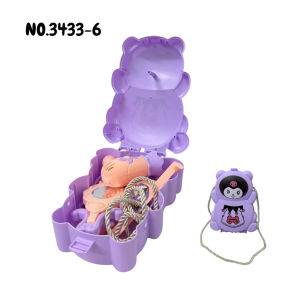 Kids Beauty Play Set Fashion Backpack Pretend Makeup Toy Hair Dryer Mirror Comb Accessories Girls Gift Set