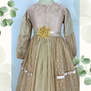 Gamis Anak Brokat Tile Dot Erina Dress Gamis aAnak Muslim Terbaru