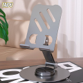 Giá đỡ điện thoại nhôm có thể xoay taidu cho bàn, máy tính bảng & phát trực tiếp, thiết kế có thể gập lại đa chức năng với tính năng chống rung. 