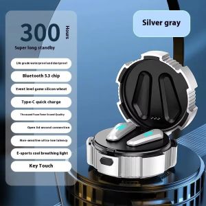 X35 Cool Esports Game Bluetooth Earphones Low Latency Bass Stereo ENC Noise Cancellation TWS Wireless Headphones Pigfly