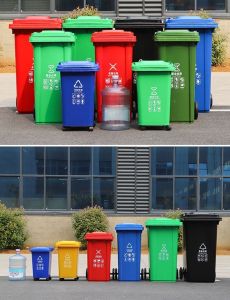trash bin large outdoor park street property wheeled trash can with cover garbage can garbage bin container 30/50/100/120/240L big
