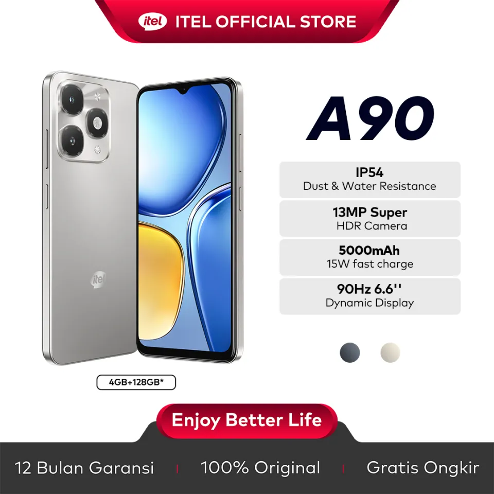 itel A90 4/128GB – Trustworthy Durability IP54 – 6.6'' 90Hz itel A90 4/128GB – Trustworthy Durability IP54 – 6.6'' 90Hz