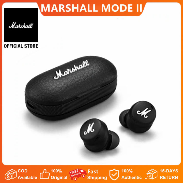 Marshall Mode II Bluetooth Wireless Earphones Deep Bass Foldable