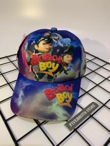 Topi anak boboboy full sublime / topi boboiboy anak laki laki