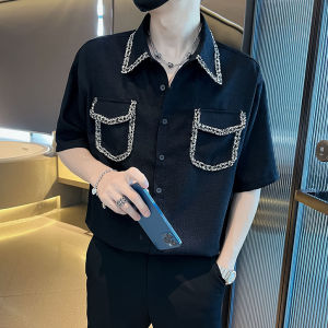 áo sơ mi áo sơ mi nam cộc tay phong cách hàn quốc cực sang chảnh và tinh tế thiết kế tỉ mỉ chất vải dày dặn thoáng mát mặc 4 mùa - N49